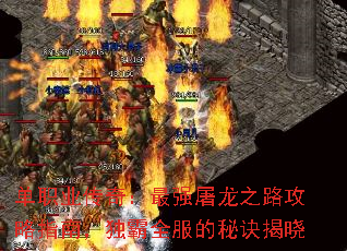 单职业传奇:最强屠龙之路攻略指南,独霸全服的秘诀揭晓 单职业传奇:最强屠龙之路攻略指南,独霸全服的秘诀揭晓