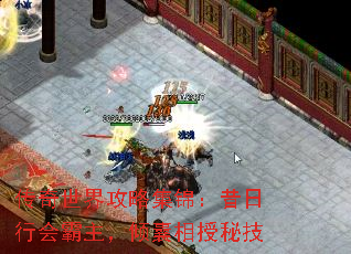 传奇世界攻略集锦:昔日行会霸主,倾囊相授秘技 传奇世界攻略集锦:昔日行会霸主,倾囊相授秘技