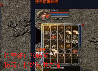 传奇SF1.76畅游秘籍:你的制胜之道 传奇SF1.76畅游秘籍:你的制胜之道