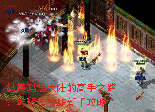 纵横玛法大陆的高手之路:韩版传奇SF新手攻略 纵横玛法大陆的高手之路:韩版传奇SF新手攻略