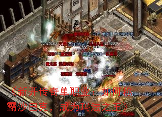 《新开传奇单职业:如何称霸沙巴克,成为玛法之王》 《新开传奇单职业:如何称霸沙巴克,成为玛法之王》