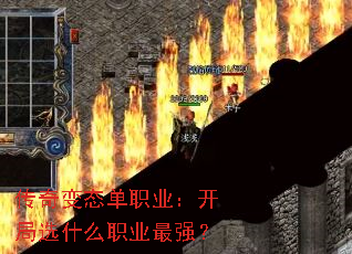 传奇变态单职业:开局选什么职业最强? 传奇变态单职业:开局选什么职业最强?