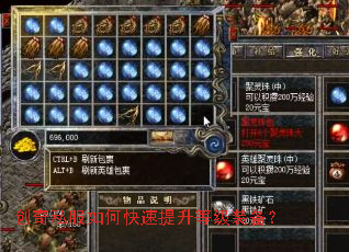 创奇私服如何快速提升等级装备? 创奇私服如何快速提升等级装备?
