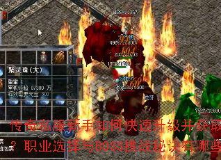 ����˽��������ο�����������ȡ����װ����ְҵѡ����BOSS��ս�ؾ�����Щ��