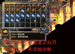 热血传奇秘密通道去白日门怎么走?求详细攻略 热血传奇秘密通道去白日门怎么走?求详细攻略